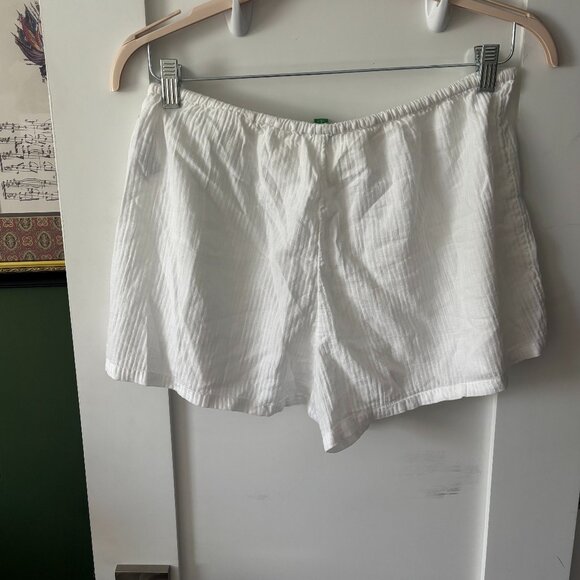 J.Crew White Airy Gauze Beach/Lounge Short, Size M - Picture 3 of 4